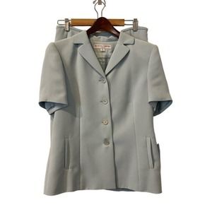 Kasper for ASL Women's 2 Piece Skirt/Jacket Suit, Size 10/12, Blue